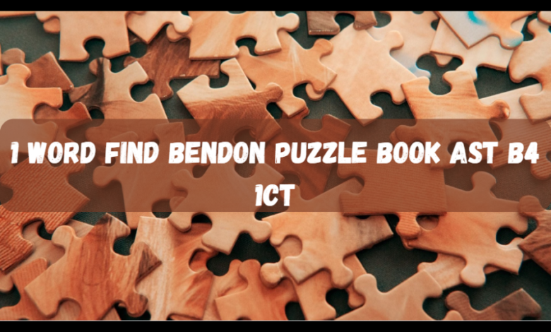 1 Word Find Bendon Puzzle Book AST B4 1CT